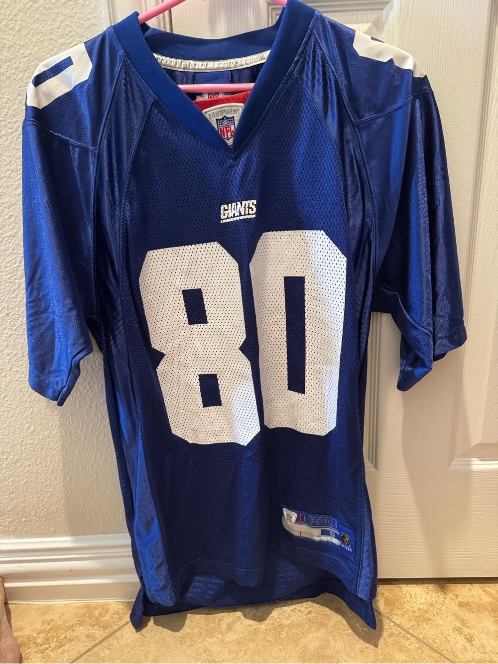 Jeremy Shockey #80 New York Giants NFL Reebok Football Jersey